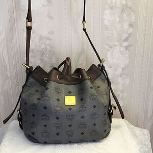 MCM Drawstring Bucket Shoulder Bag
